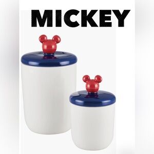 Disney Bon Voyage 2-Piece Ceramic Jar Set ✨ Mickey Mouse